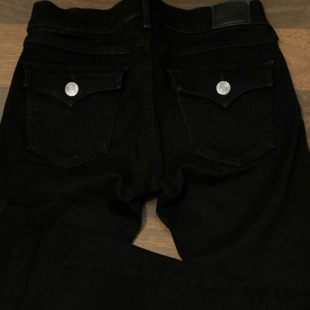 True Religion Black Joey Flared Jean Size 27 - Picture 7 of 15